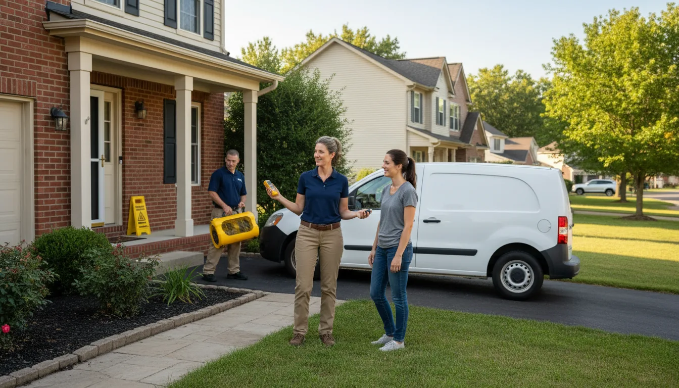Residential water damage restoration in Hanover Park, IL